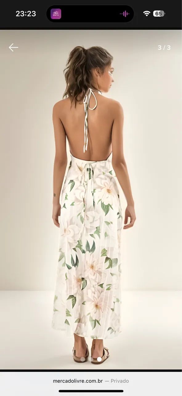 Vestido farm (G) veste M também  - Foto 4
