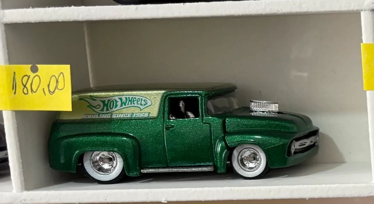 Hot wheels 56 ford panel - super rods - verde