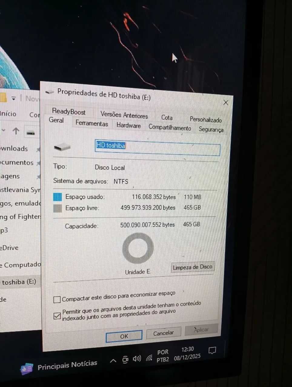 HD externo Toshiba semi novo  - Foto 3