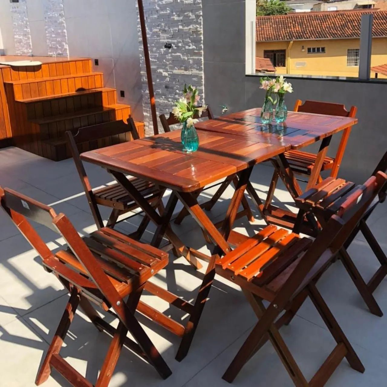 Mesas de Madeira Premium - Ideal para Pesque Pague e Restaurantes - Foto 4