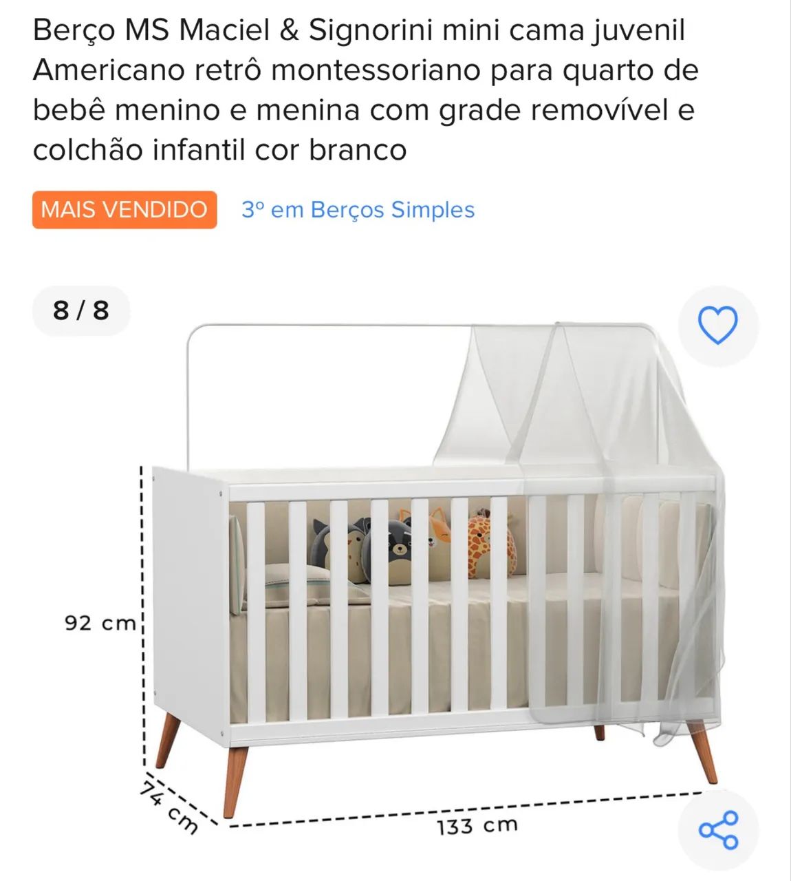 Berço mini cama  - Foto 3