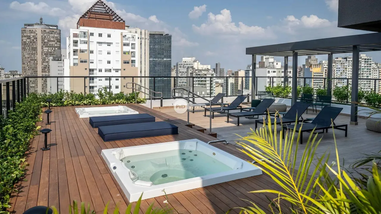 Studio Mobiliado à Venda em São Paulo - Vila Buarque com Lazer Completo e Segurança 24h