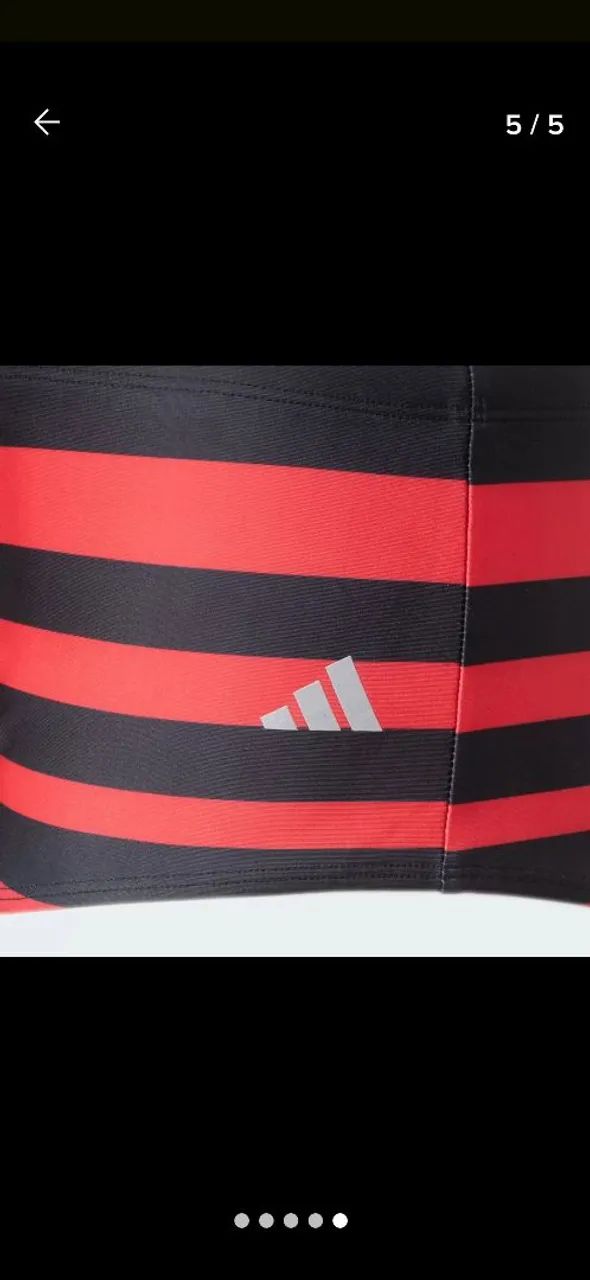 Sunga de praia flamengo original m.g.gg adidas 200 reais tratar com tonhao *. - Foto 2