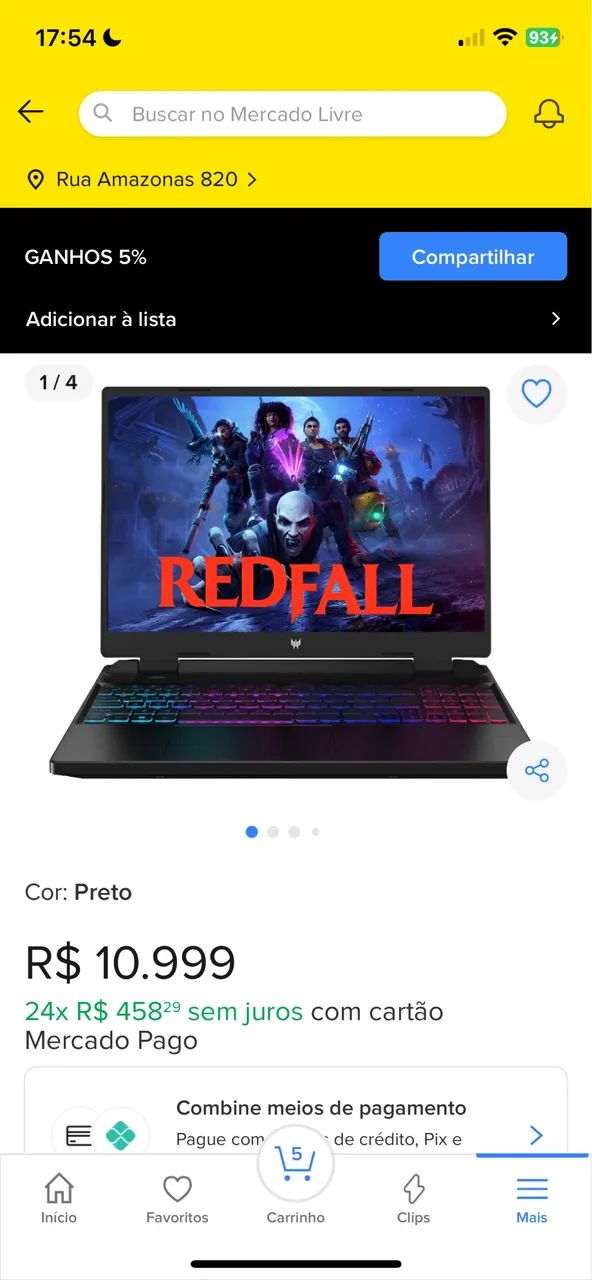 Notebook gamer 64297081841027124