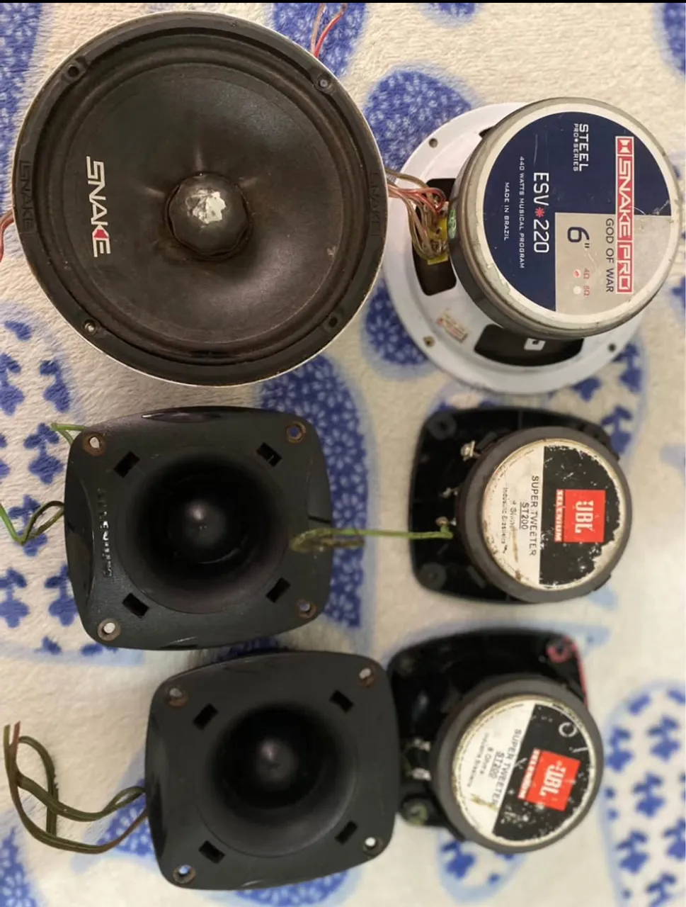 Kit Som Automotivo Snake Pro e JBL