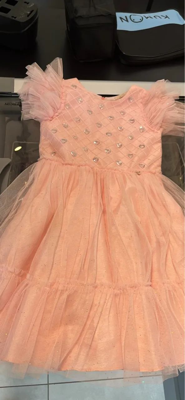 Vestido de festa infantil rosa Petit Cherie 
