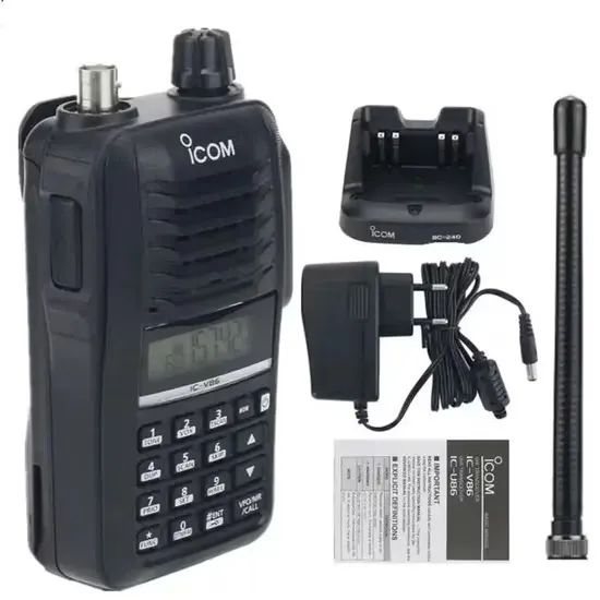 Radio Icom Ht Vhf Ic-v86 7 Watts Li-ion Completo 136-174mhz
