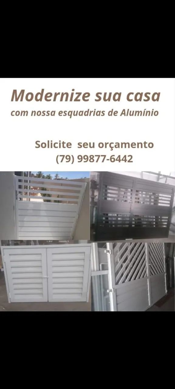 Porta, portões de alumínio 