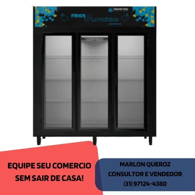 Expositor Refrigerado 3 Portas Ormifrio 220v