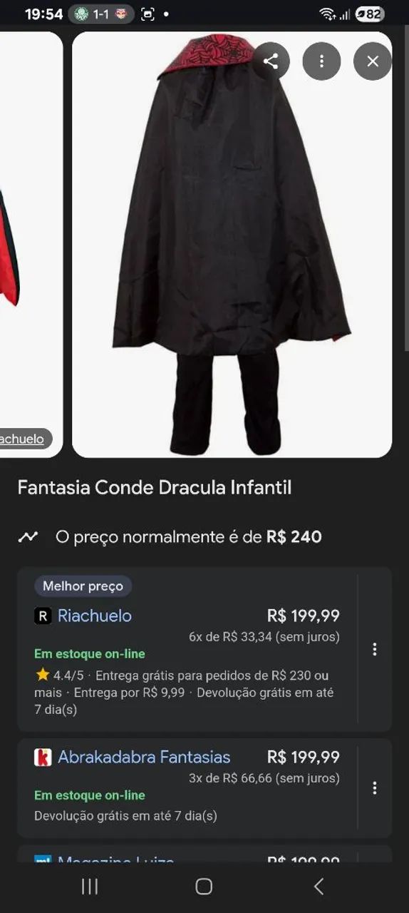 Fantasia Conde Drácula Luxo Infantil (tamanho M - 06 a 08 anos) com macacão + capa - Foto 3