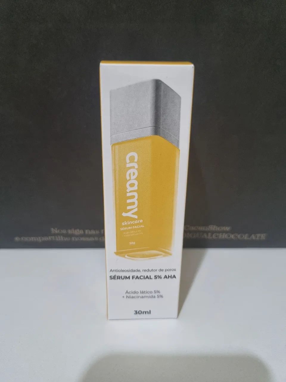 Sérum Facial 5% AHA Creamy - Antioleosidade e Redutor de Poros - USADO