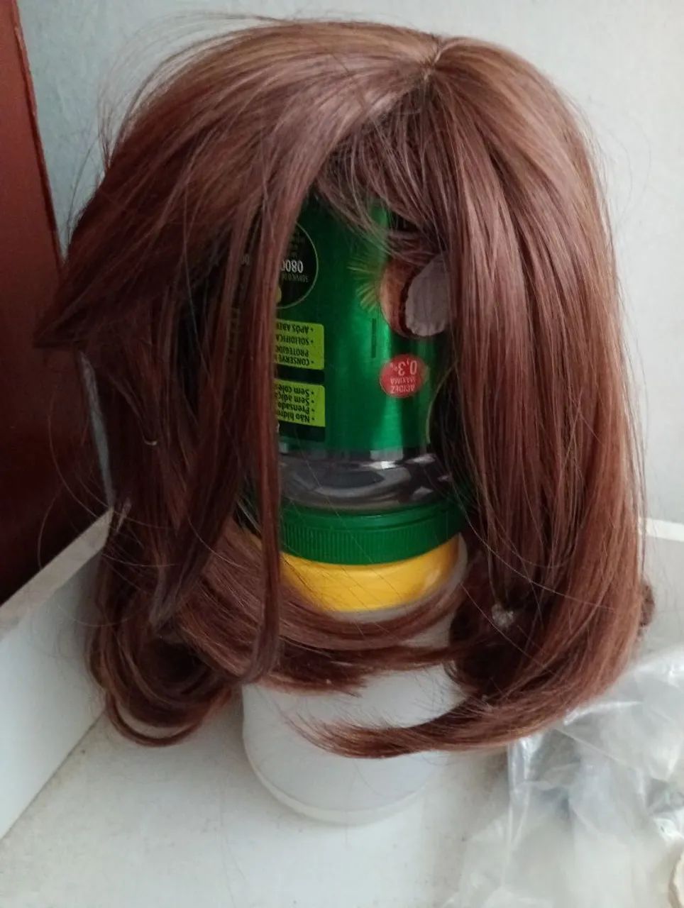 Vendo peruca maravilhosa cor caju