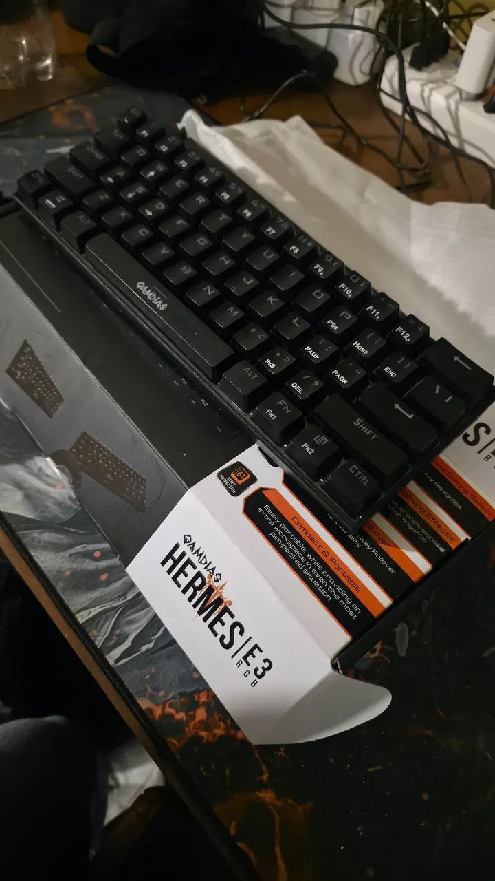 Teclado mecanico rgb gamdias Hermes  e3 - Foto 2