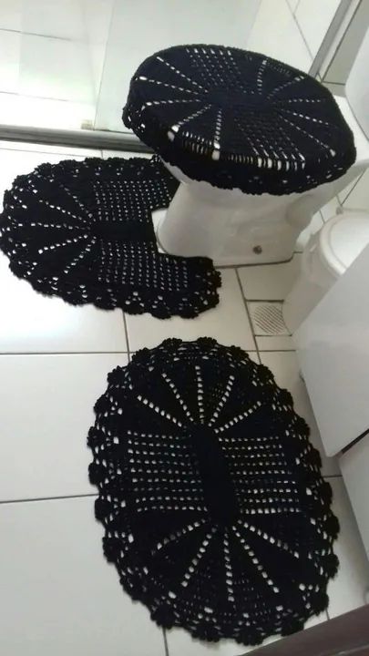 Jogos de cozinha e banheiro  em crochê  - Foto 2