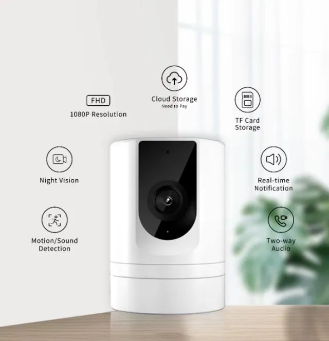 NOVA | Babá Eletrônica Mini Câmera IR 1080p Detecção de Movimento Com Áudio - Entregamos - Foto 3