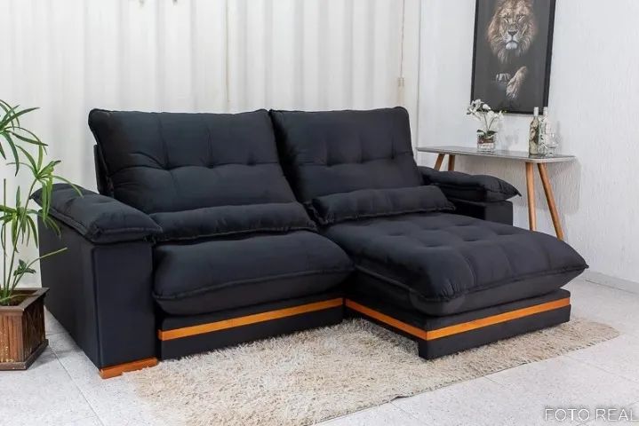 Sofá Retrátil e Reclinável Ibis 2,30m. Pronta Entrega.
