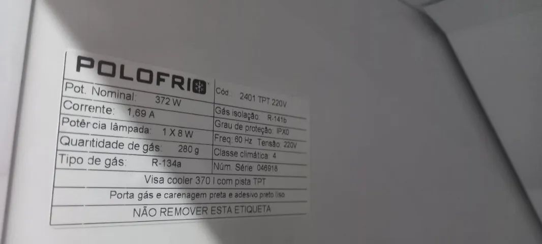 Visa cooler 370L Polofrio  - Foto 3