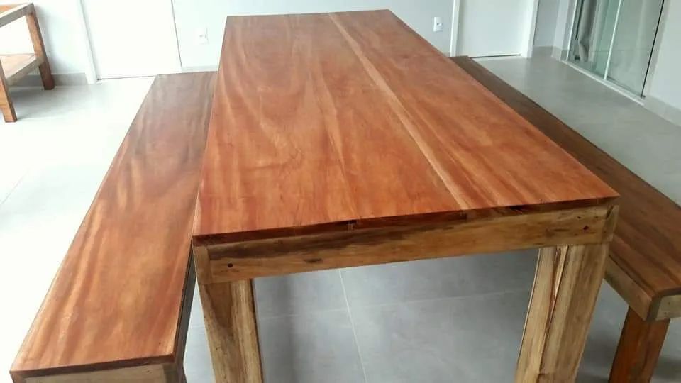 Mesa em madeira de lei maciça e Nobre  - Foto 5