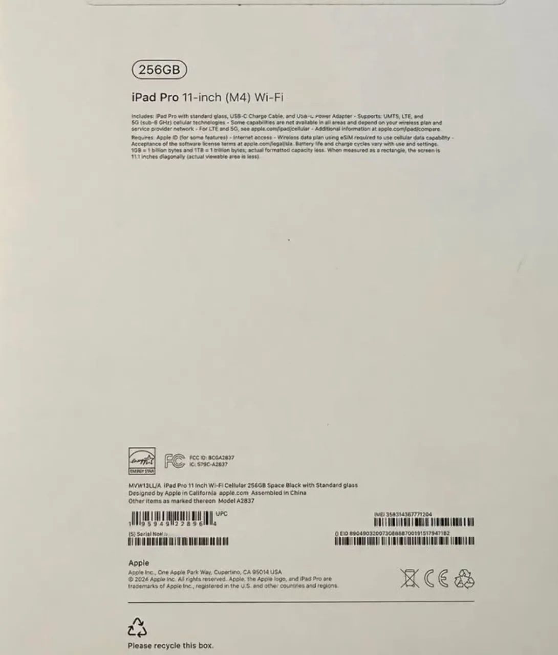 IPad Pro 11 M4 7Th 64166969610115121