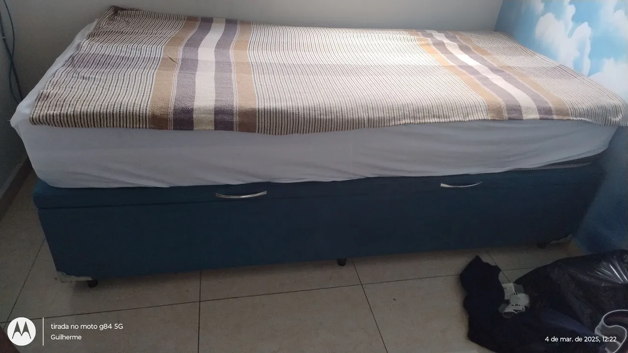 Cama Box solteiro com Baú