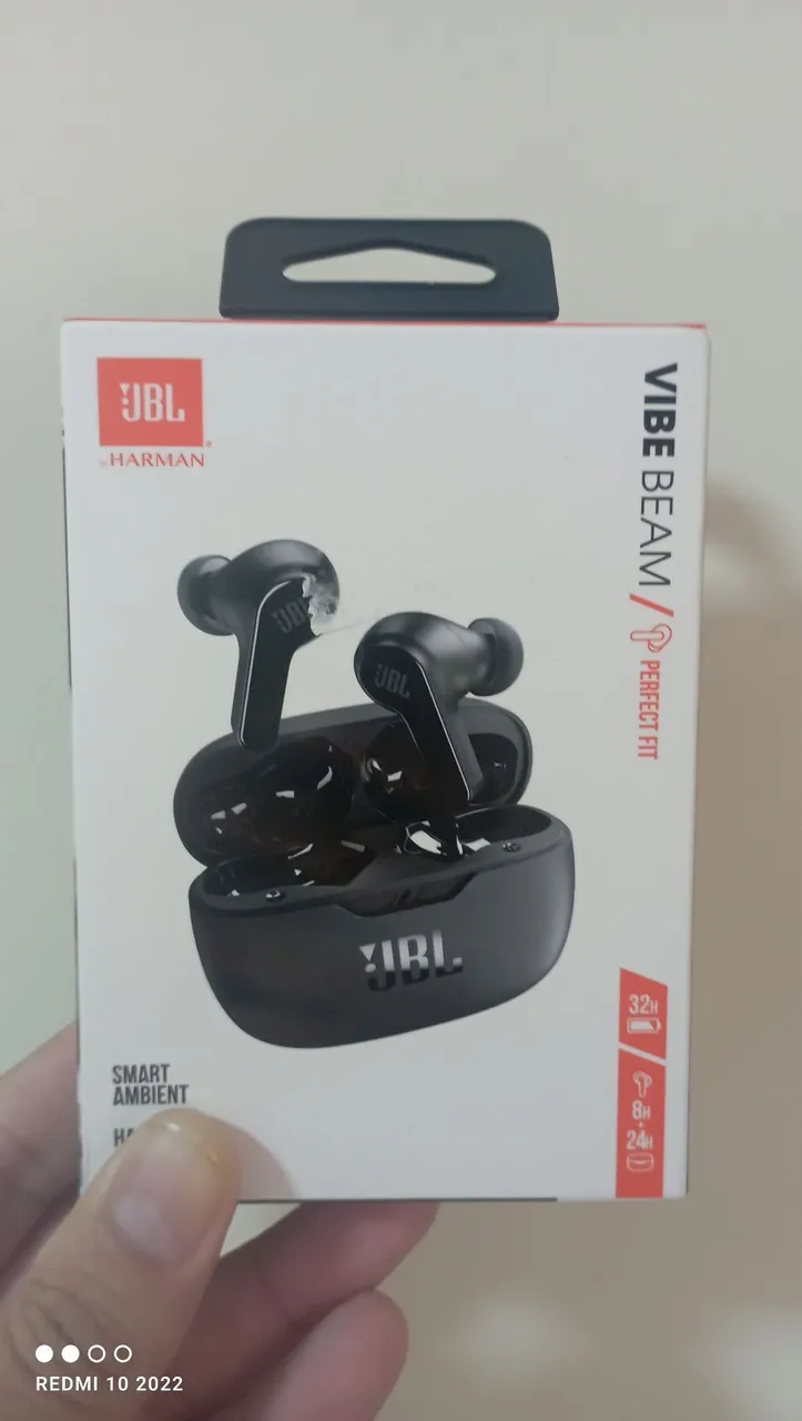 Fones de Ouvido JBL Vibe Beam - Novos