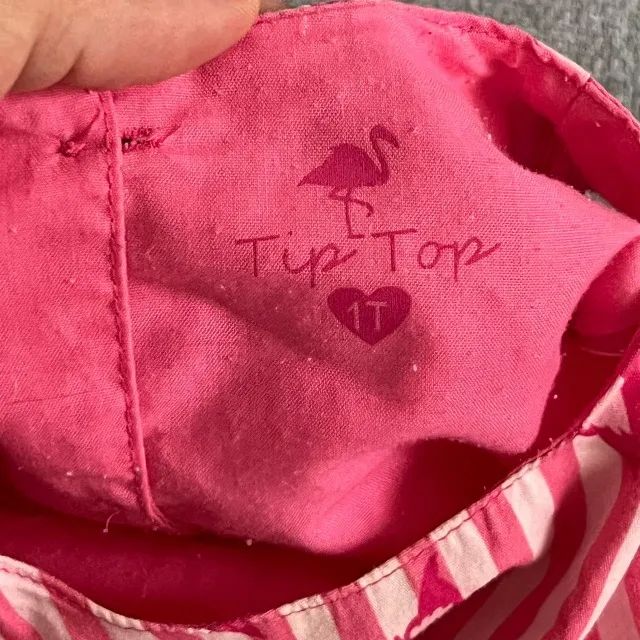 Vestido Pink Tip Top 12M Flamingo 100% Original - Foto 4