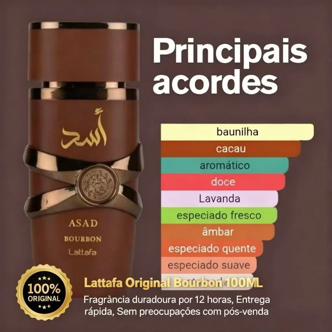 Perfume Asad bourbon 100ml, sedutor e envolvente - Foto 4