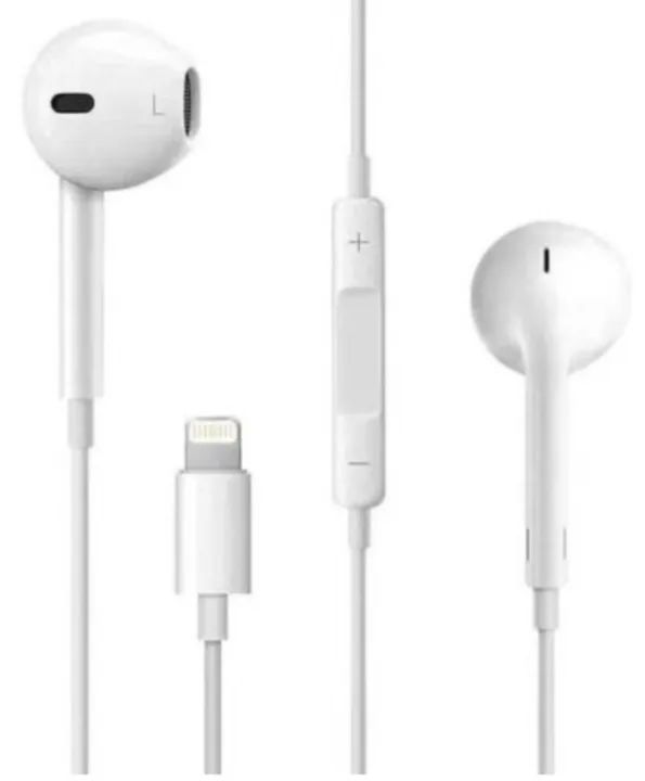 Fone de Ouvido com fio Compatível iPhone 7/8/x/xr/xs da cor Branco - Foto 3