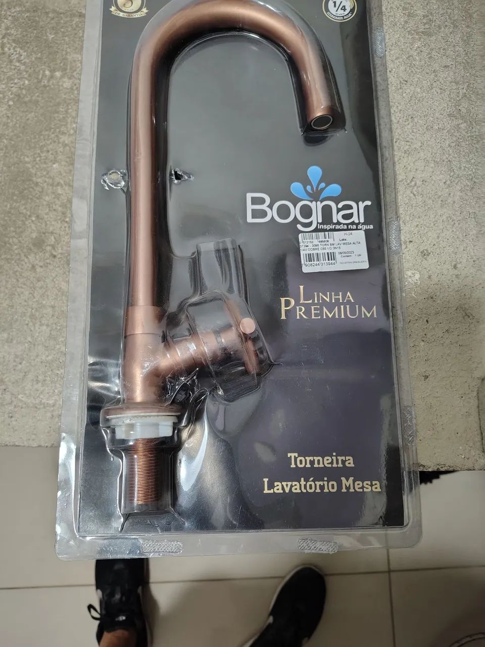 Torneira Lavatório Mesa Bognar Linha Premium - 1/4V Cobre C55 - Foto 2