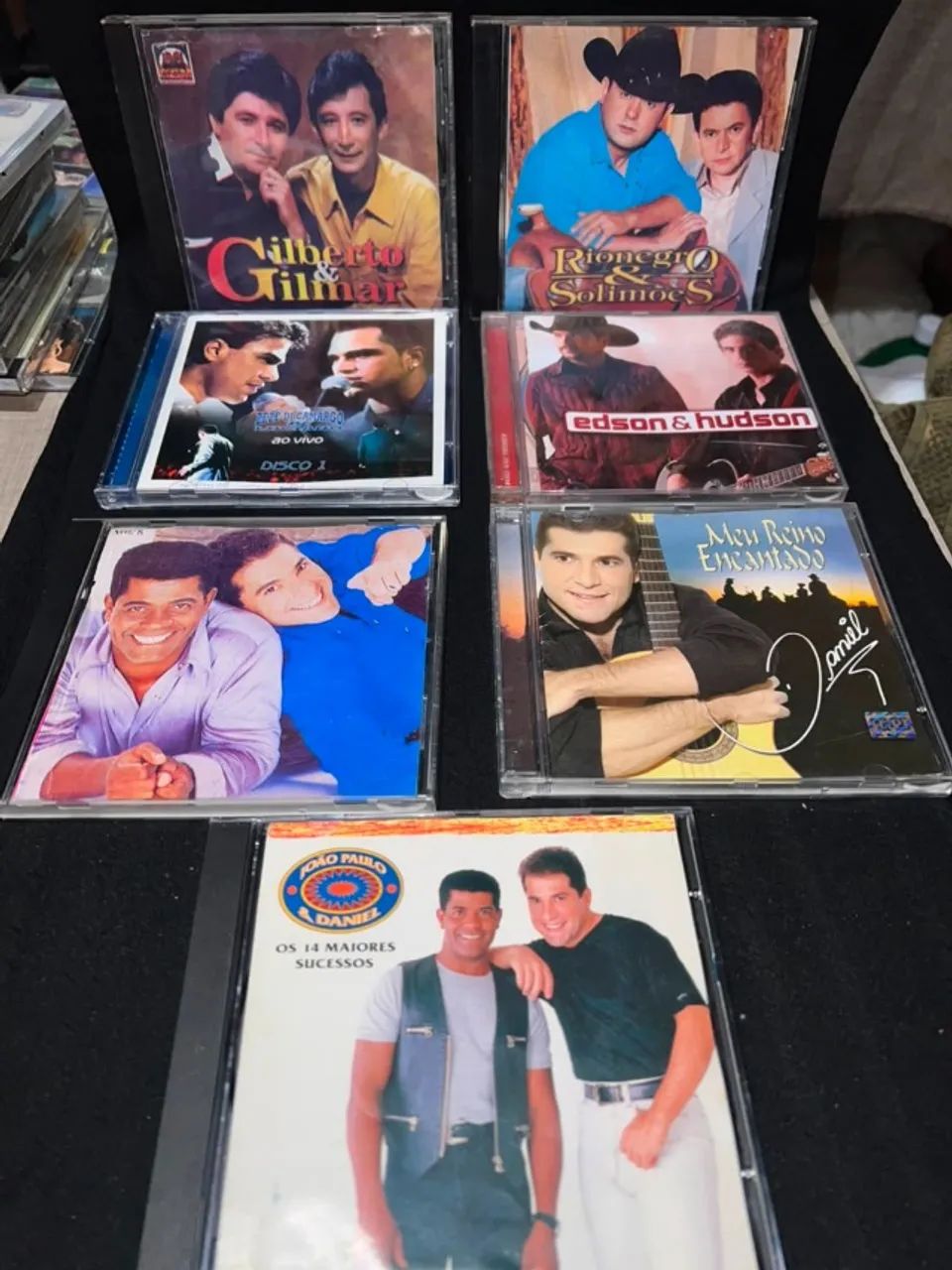 Lote Com 7 CDs Sertanejo Clássico e Romântico - João Paulo e Daniel, Zezé Di Camargo e Luc