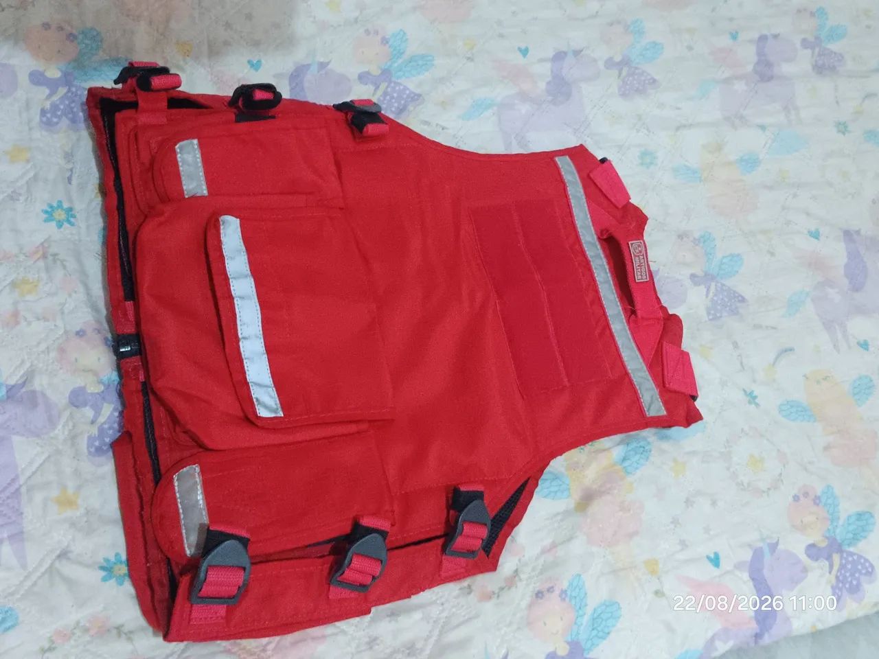Colete Vermelho bombeiro civil - Foto 2