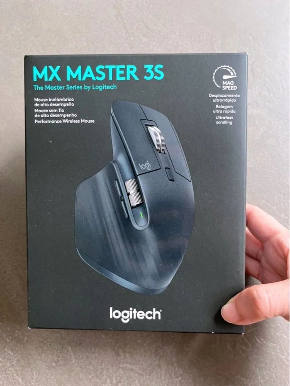 Mouse sem fio Logitech Mx Master 3s com conexão Bluetooth edição bluetooth 
