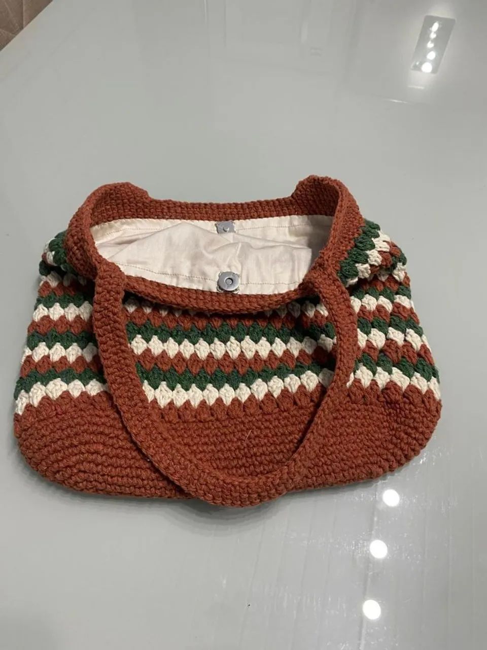 Bolsa de Ombro de Barbante  - Foto 3