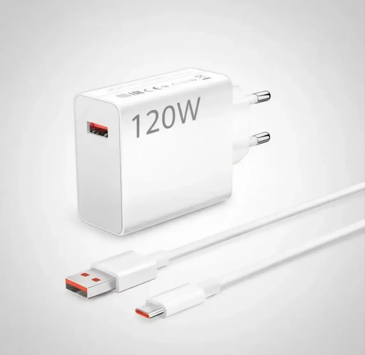 Kit Carregador Xiaomi Mi 120W Hypercharge Combo USB-C - Foto 4