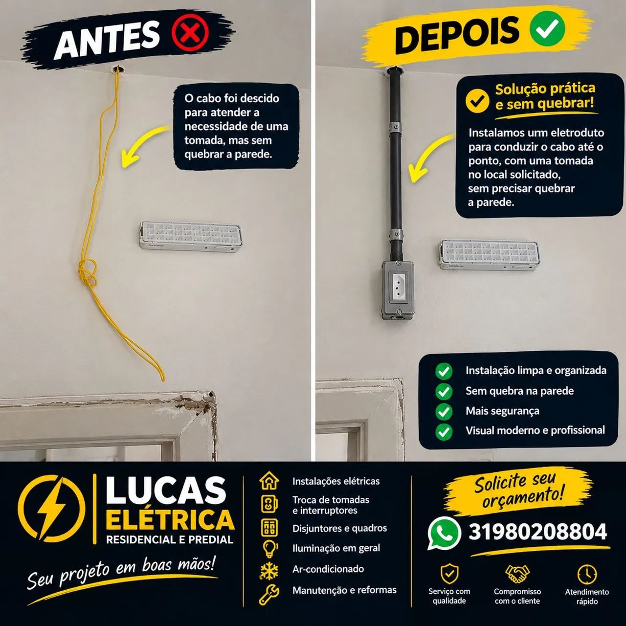 Elétricista whatsapp na descrição  - Foto 3