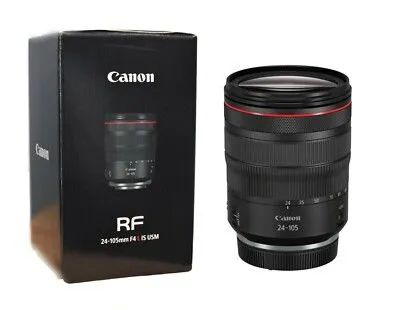 Canon RF 24-105mm F4 L IS USM na caixa - Câmeras e Filmadoras