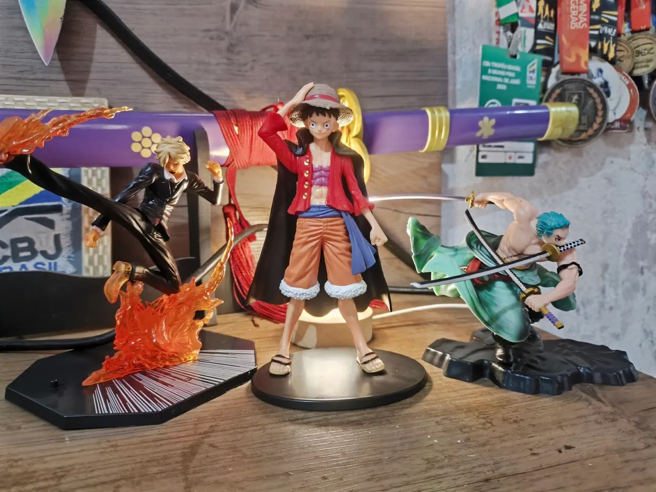 action figure one piece Zoro luffy e sanji  - Foto 4