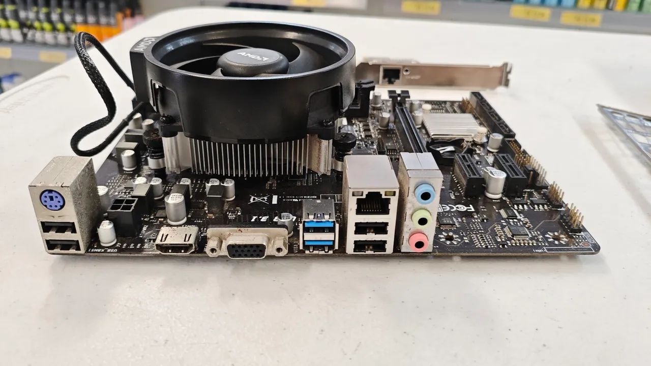 Placa mãe e processador ryzen 5 - Foto 4