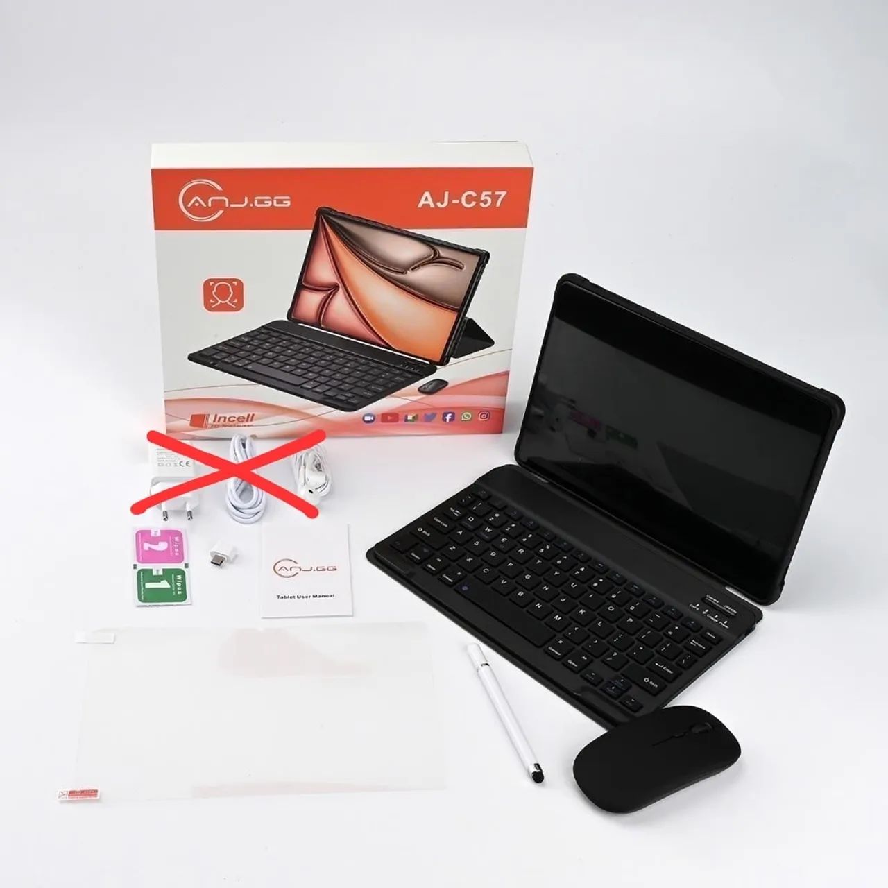 Tablet AJC-57 + teclado e mouse/128gb e 6 de ram - Foto 5