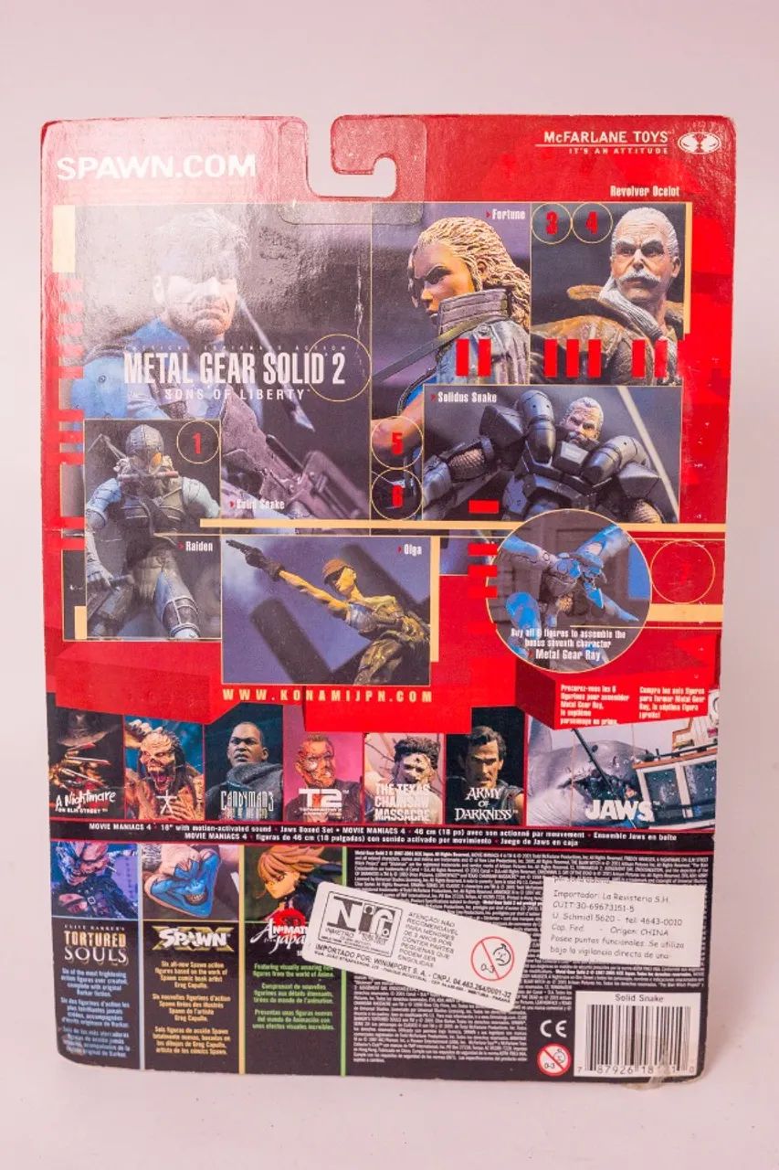 Boneco Action Figure Solid Snake Metal Gear Solid 2 (Raro) McFarlane Toys - Foto 2