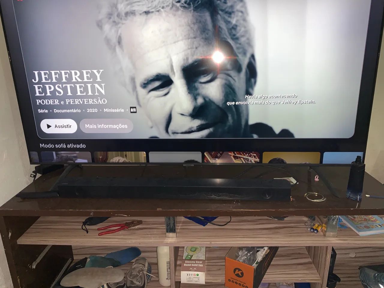 Smartv samsung 55 polegadas tudo em 1 + sound bar  - Foto 3