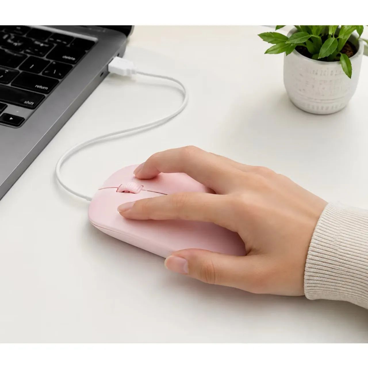 Mouse USB Com Fio LEHMOX LEY-1564 Silencioso Ergonômico Plug Play - Foto 2
