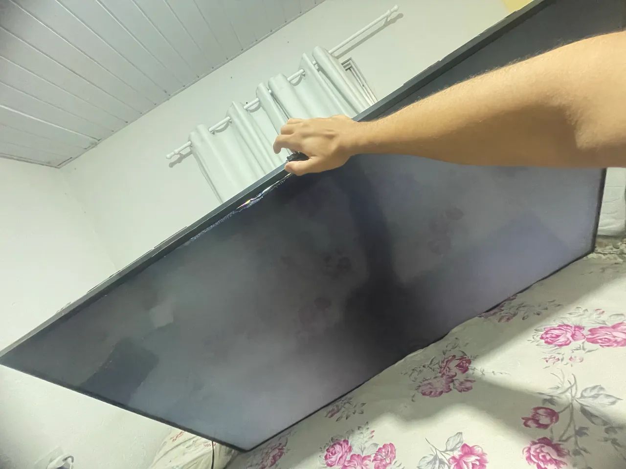 ? LG 65? 4K NanoCell para conserto / peças - Foto 3