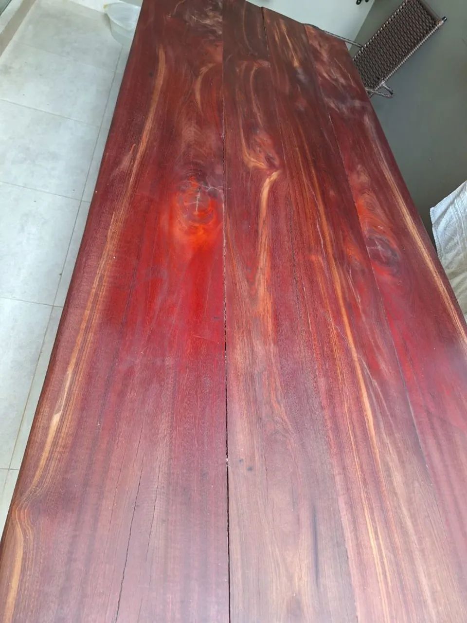 mesa de madeira maciça  - Foto 5