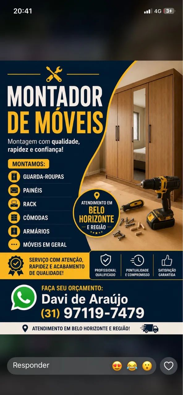 Montador de Móveis Profissional | Residenciais 