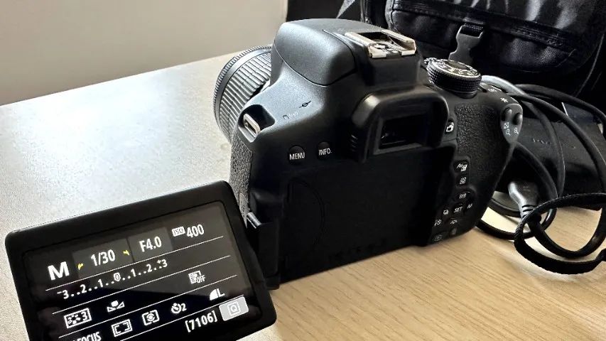 Canon T6i Completo com Lente 18-55mm e Bolsa Original Canon - Foto 3