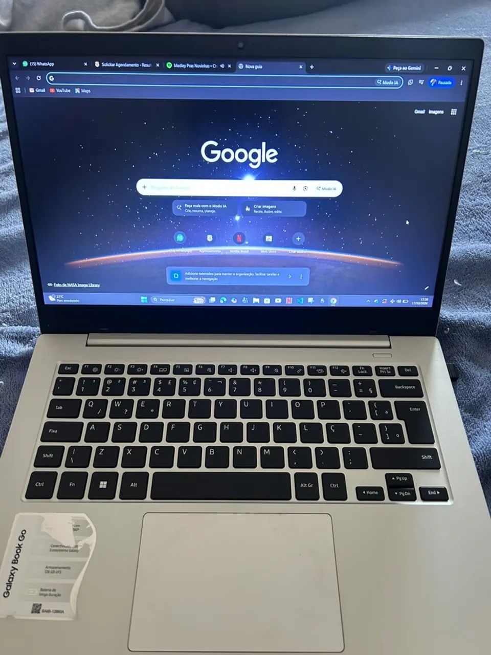 VENDO NOTEBOOK SAMSUNG GALAXY BOOK GO