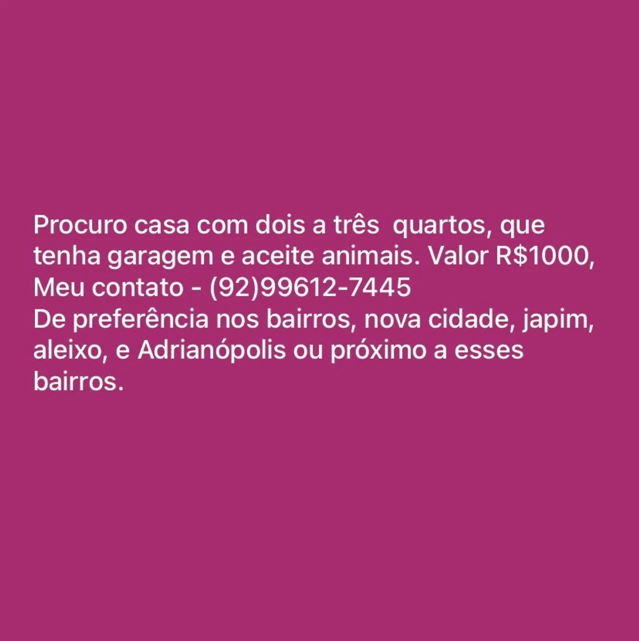 Leia com atenção 