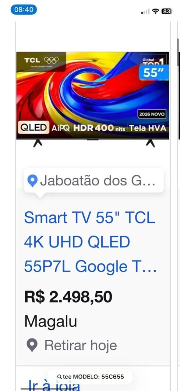 Tv nova TCL  - Foto 2