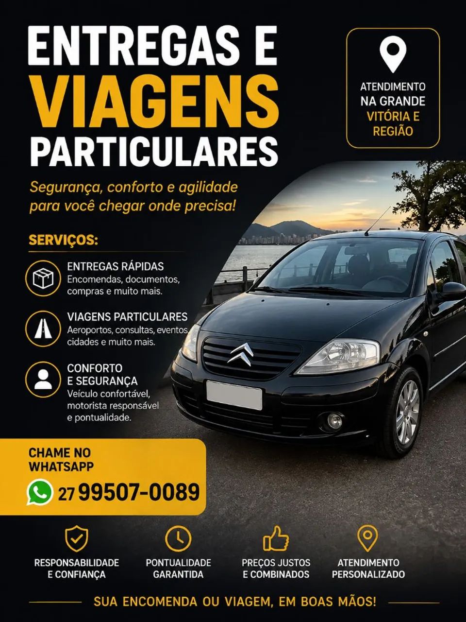 Entrega e viagem particular